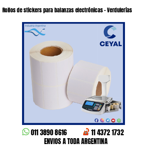 Rollos de stickers para balanzas electrónicas – Verdulerías