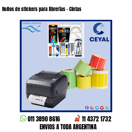 Rollos de stickers para librerías - Cintas