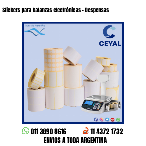 Stickers para balanzas electrónicas – Despensas