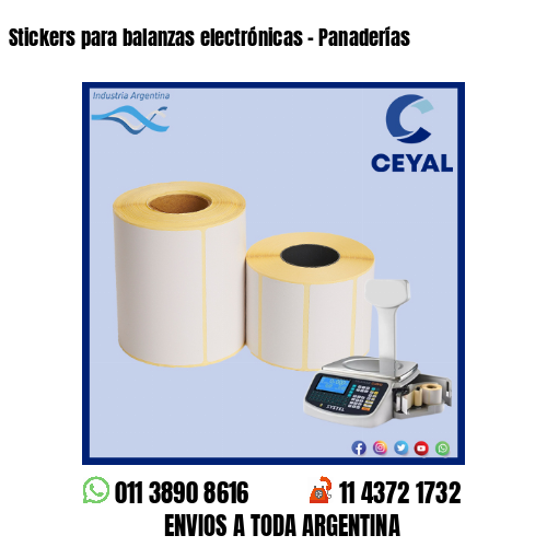 Stickers para balanzas electrónicas - Panaderías