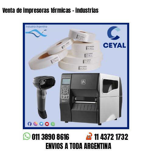 Venta de impresoras térmicas – industrias
