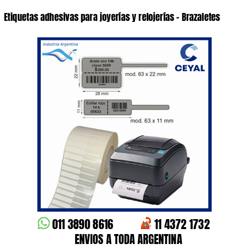 Etiquetas adhesivas para joyerías y relojerías – Brazaletes