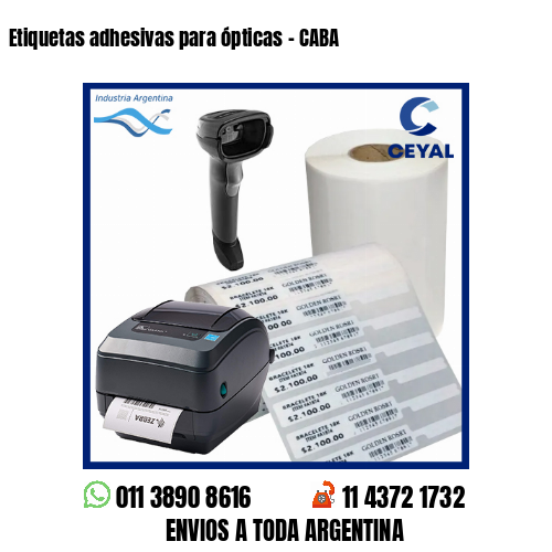 Etiquetas adhesivas para ópticas – CABA