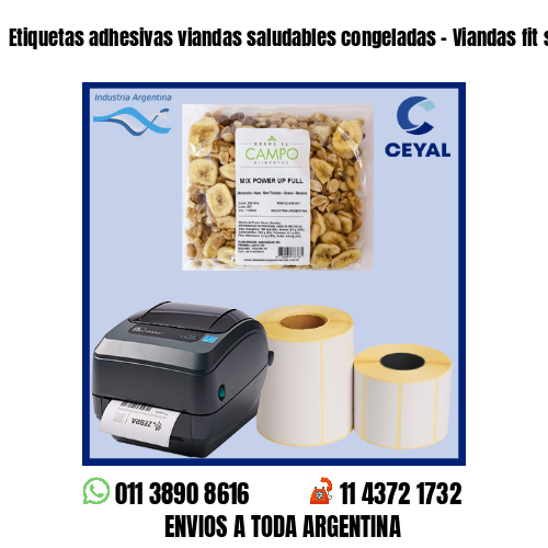 Etiquetas adhesivas viandas saludables congeladas – Viandas fit semanales