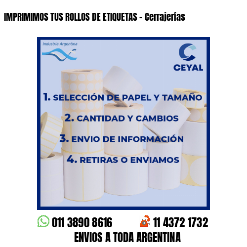 IMPRIMIMOS TUS ROLLOS DE ETIQUETAS – Cerrajerías