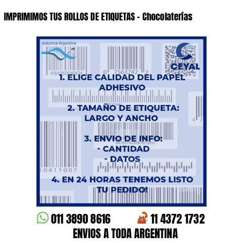 IMPRIMIMOS TUS ROLLOS DE ETIQUETAS – Chocolaterías