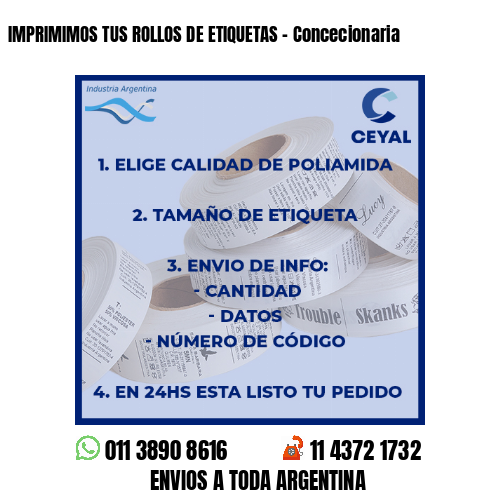 IMPRIMIMOS TUS ROLLOS DE ETIQUETAS – Concecionaria