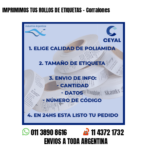 IMPRIMIMOS TUS ROLLOS DE ETIQUETAS - Corralones