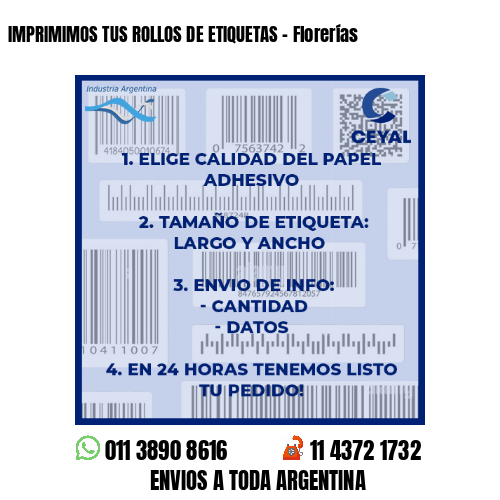 IMPRIMIMOS TUS ROLLOS DE ETIQUETAS – Florerías