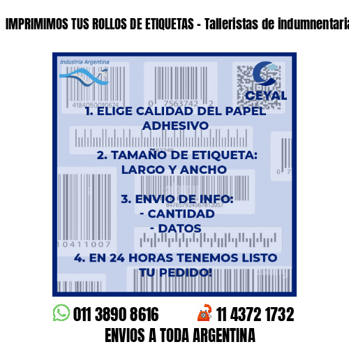 IMPRIMIMOS TUS ROLLOS DE ETIQUETAS – Talleristas de indumnentaria