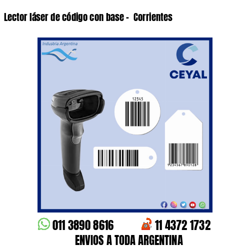 Lector láser de código con base –  Corrientes