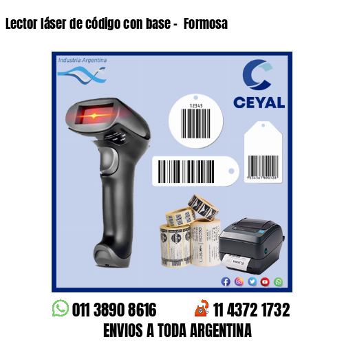 Lector láser de código con base –  Formosa