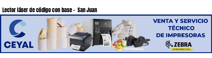 Lector láser de código con base -  San Juan