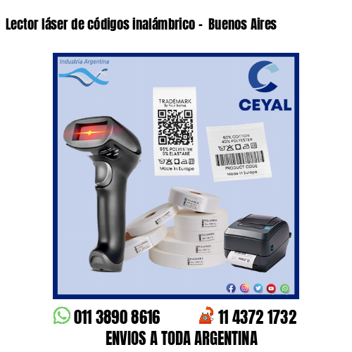 Lector láser de códigos inalámbrico –  Buenos Aires