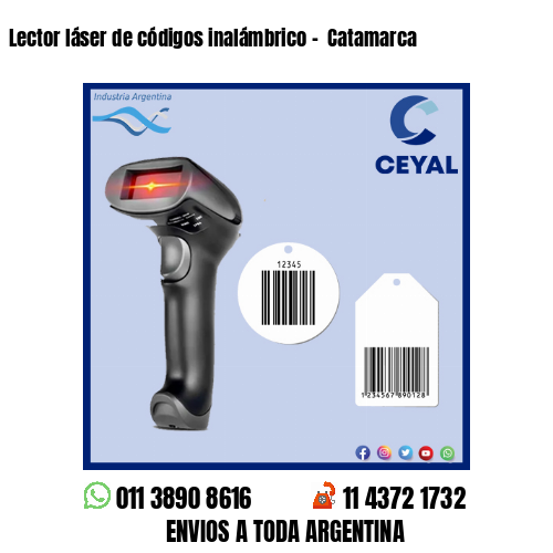 Lector láser de códigos inalámbrico –  Catamarca