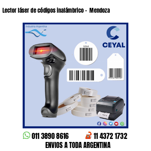 Lector láser de códigos inalámbrico –  Mendoza