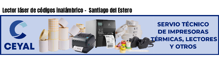 Lector láser de códigos inalámbrico -  Santiago del Estero