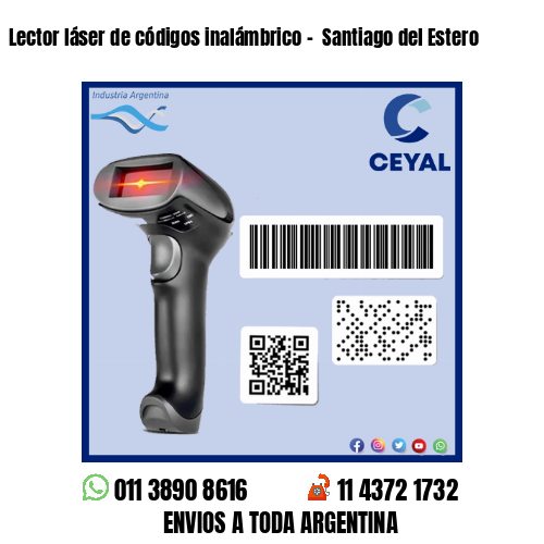 Lector láser de códigos inalámbrico –  Santiago del Estero