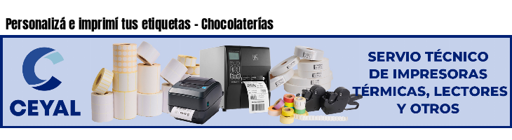 Personalizá e imprimí tus etiquetas - Chocolaterías