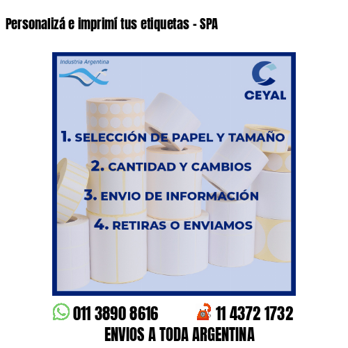 Personalizá e imprimí tus etiquetas – SPA