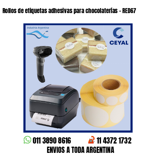 Rollos de etiquetas adhesivas para chocolaterías – RED67