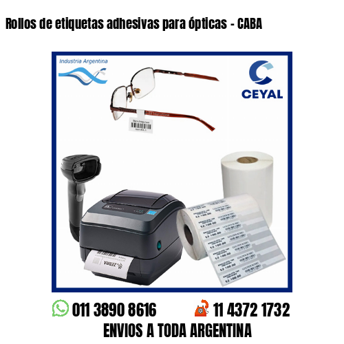 Rollos de etiquetas adhesivas para ópticas – CABA