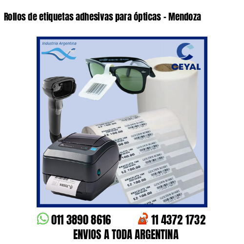 Rollos de etiquetas adhesivas para ópticas - Mendoza