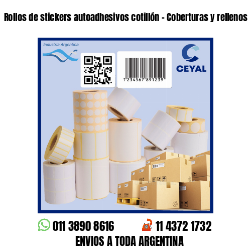 Rollos de stickers autoadhesivos cotillón – Coberturas y rellenos