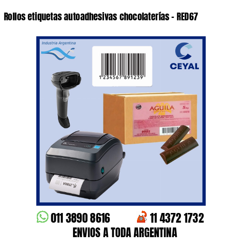 Rollos etiquetas autoadhesivas chocolaterías – RED67