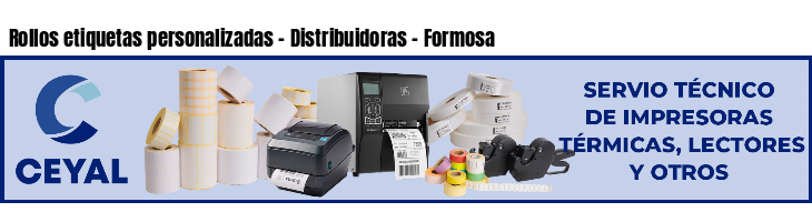 Rollos etiquetas personalizadas - Distribuidoras - Formosa