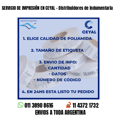 SERVICIO DE IMPRESIÓN EN CEYAL – Distribuidores de indumentaria
