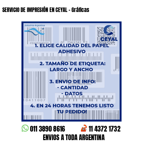 SERVICIO DE IMPRESIÓN EN CEYAL – Gráficas