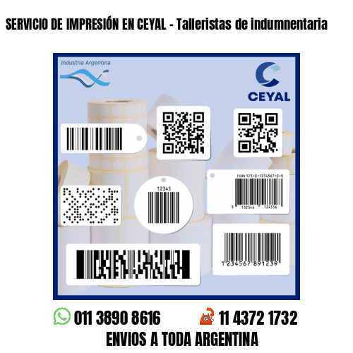 SERVICIO DE IMPRESIÓN EN CEYAL - Talleristas de indumnentaria