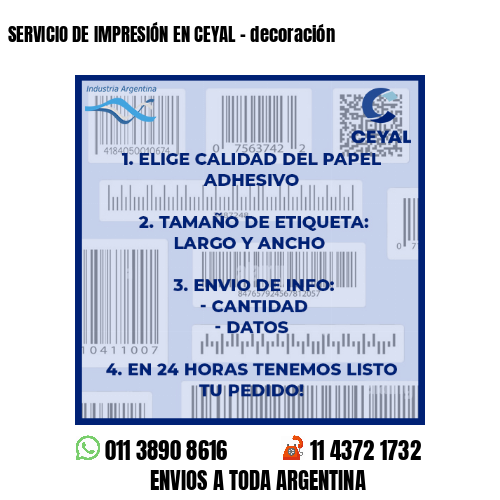 SERVICIO DE IMPRESIÓN EN CEYAL – decoración