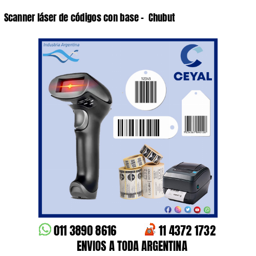 Scanner láser de códigos con base –  Chubut