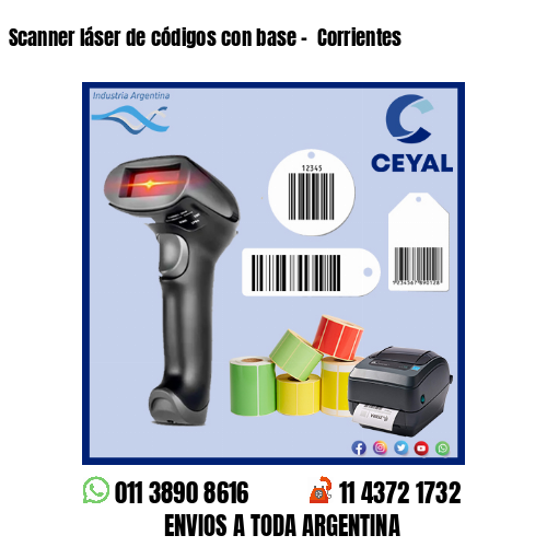 Scanner láser de códigos con base –  Corrientes