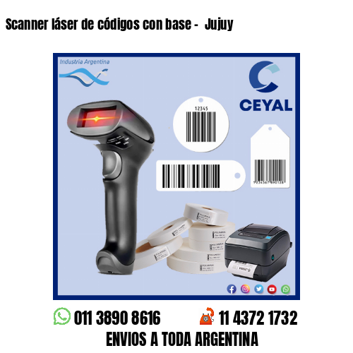 Scanner láser de códigos con base –  Jujuy