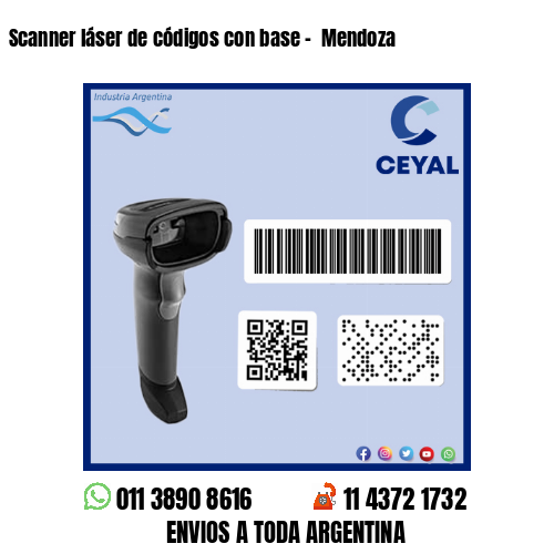 Scanner láser de códigos con base –  Mendoza