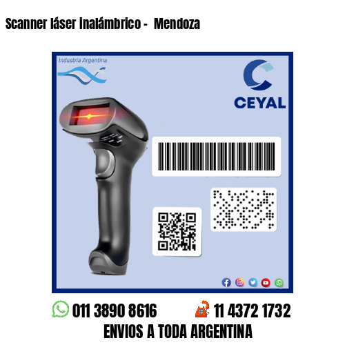 Scanner láser inalámbrico –  Mendoza