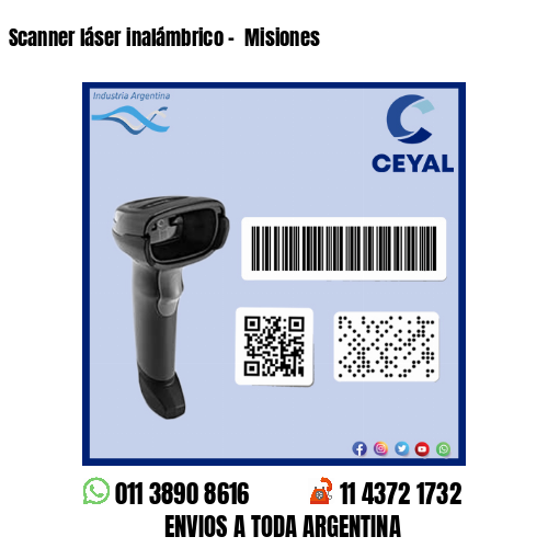 Scanner láser inalámbrico –  Misiones