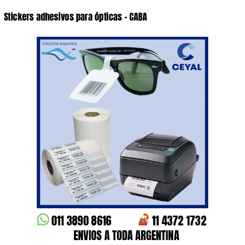 Stickers adhesivos para ópticas – CABA