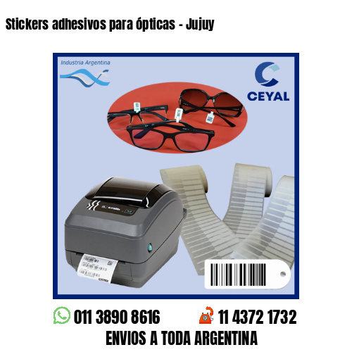 Stickers adhesivos para ópticas – Jujuy