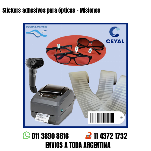 Stickers adhesivos para ópticas – Misiones