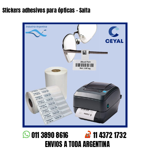 Stickers adhesivos para ópticas – Salta