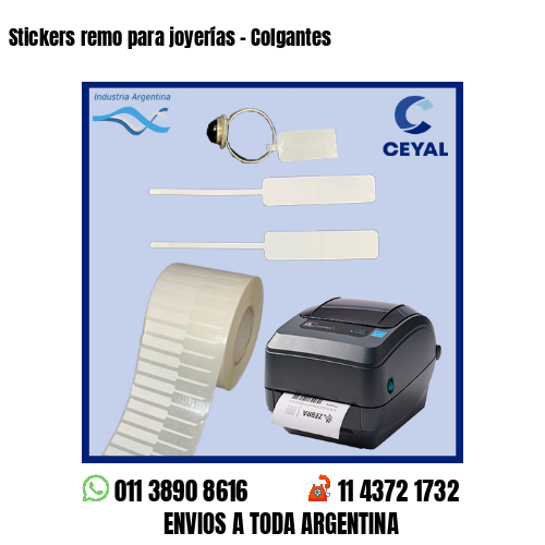 Stickers remo para joyerías – Colgantes