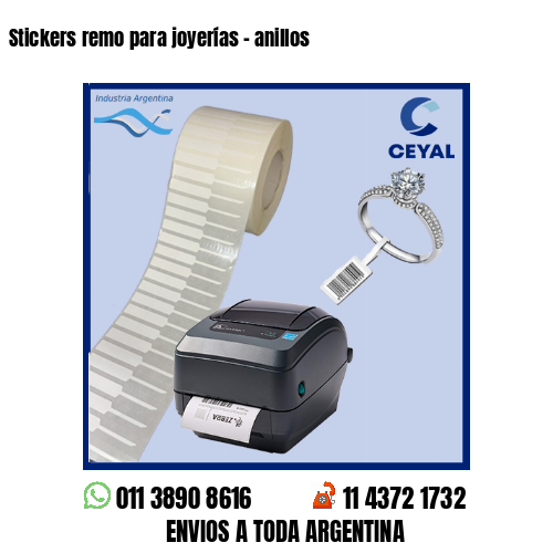 Stickers remo para joyerías – anillos