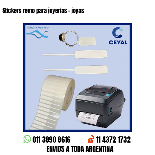 Stickers remo para joyerías – joyas