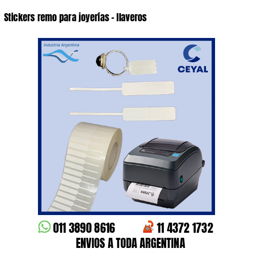 Stickers remo para joyerías – llaveros