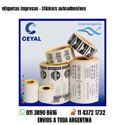 etiquetas impresas – Stickers autoadhesivos