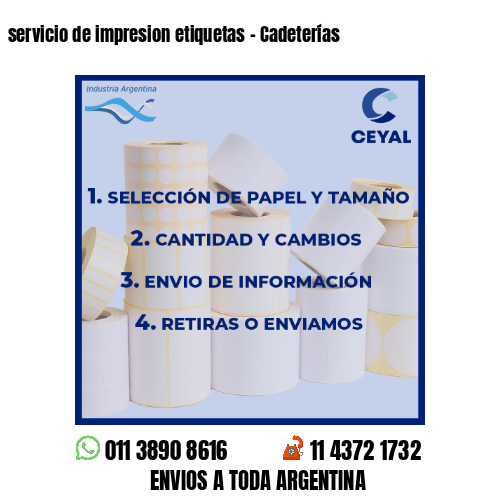 servicio de impresion etiquetas – Cadeterías